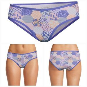 🔺️NWT Peri Mist Floral Patchwork Cotton Cheeky Bikini Panties Small